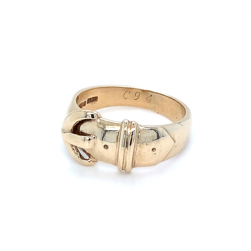 9ct Gold Buckle Ring