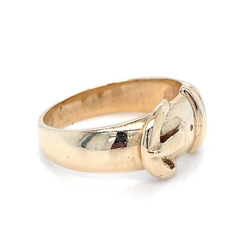 9ct Gold Buckle Ring