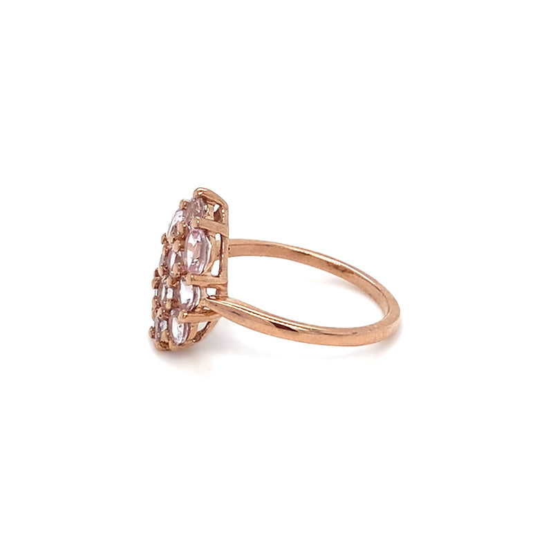 9ct Rose Gold Morganite Dress Ring