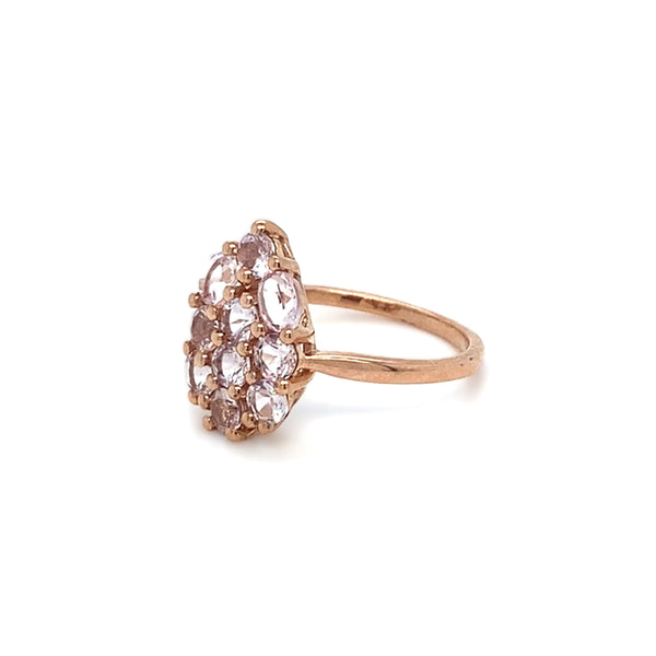 9ct Rose Gold Morganite Dress Ring