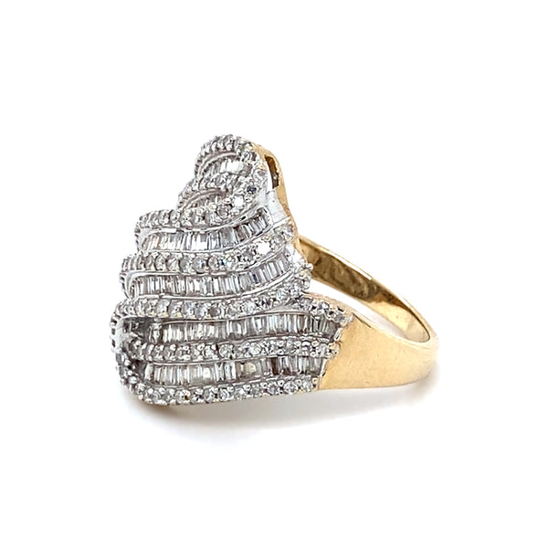 Vari-cut Diamond Cocktail Ring