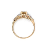 Sphene & Diamond Dress Ring