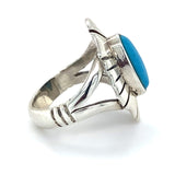 Silver Turquoise Dress Ring