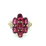 Pre-owned Garnet & Diamond dress ring