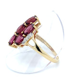 Pre-owned Garnet & Diamond dress ring