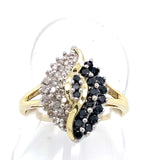 Pre-owned ring set with Diamonds & Sapphires