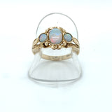 Pre-owned Opal set dress ring