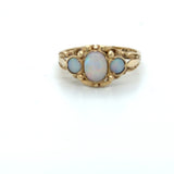 Pre-owned Opal set dress ring