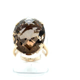 Pre-owned Smoky Quartz dress ring