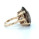 Pre-owned Smoky Quartz dress ring