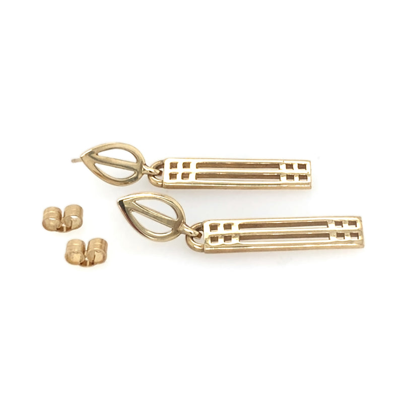 Rennie Mackintosh by Carrick 9ct Gold Earrings – Godshaw Jewellers