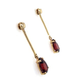 Garnet Drop Earrings