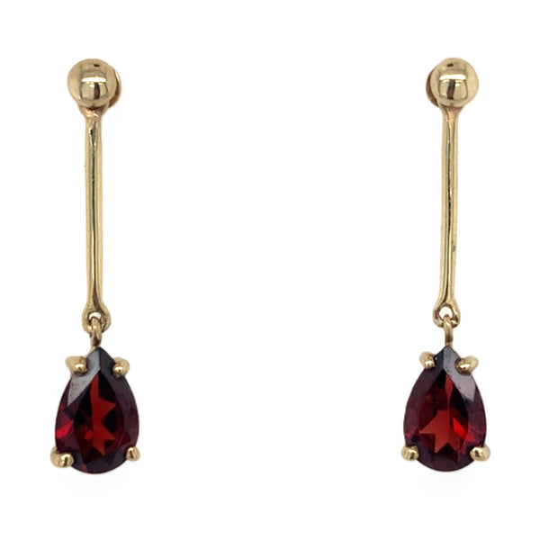 Garnet Drop Earrings