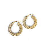 Pre-owned Roberto Coin The Fifth Season hoop earrings