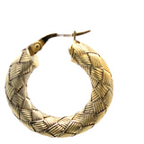 Pre-owned Roberto Coin The Fifth Season hoop earrings