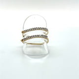 Pre-owned 9k Diamond set hoop earrings
