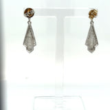 Pre-owned Diamond & Enamel earrings