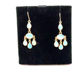Pre-owned Opal set drop earrings