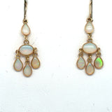 Pre-owned Opal set drop earrings