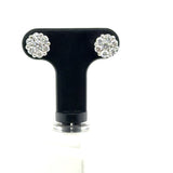 Pre-owned Diamond set cluster earrings