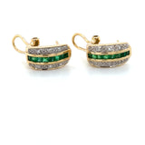 Pre-owned Emerald & Diamond earrings