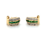 Pre-owned Emerald & Diamond earrings