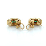Pre-owned Emerald & Diamond earrings
