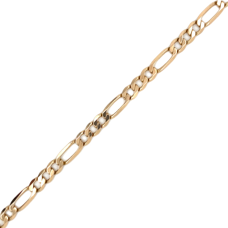 9ct Gold 18" 3x1 Figaro Link Necklet