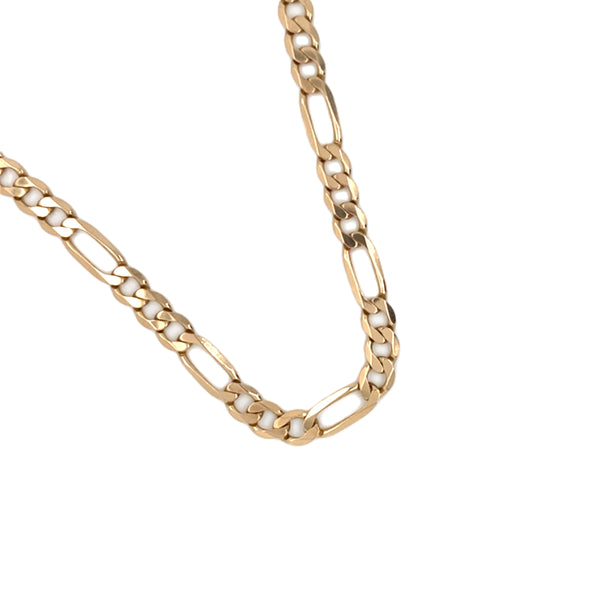 9ct Gold 18" 3x1 Figaro Link Necklet