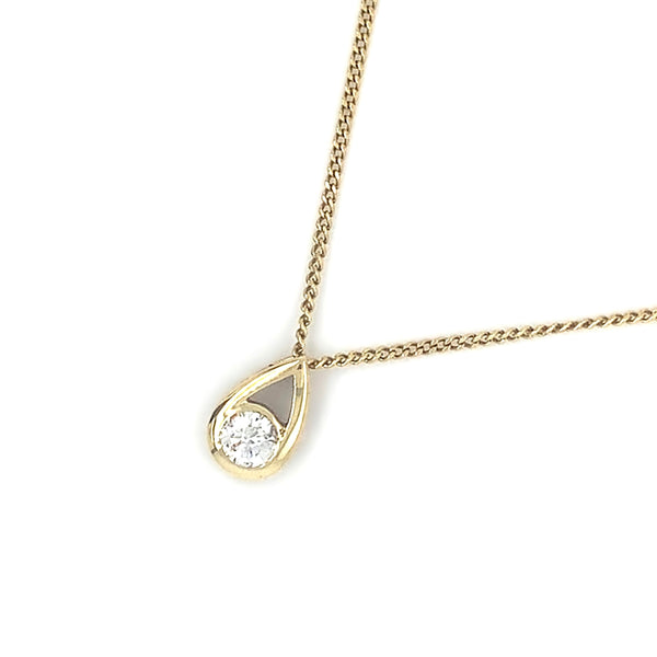 Diamond Set 18ct Gold Pendant