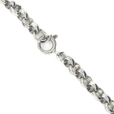 Silver Heavy Solid Belcher Link Necklace