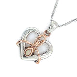 CLOGAU Silver Heart Shaped Pendant