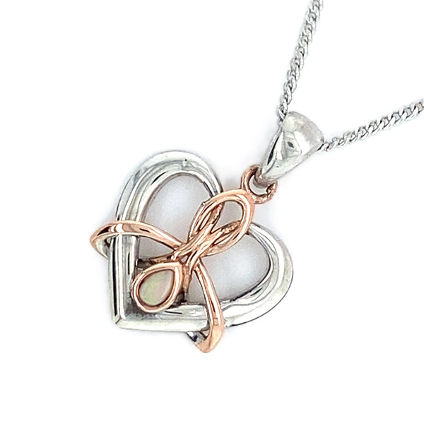 CLOGAU Silver Heart Shaped Pendant