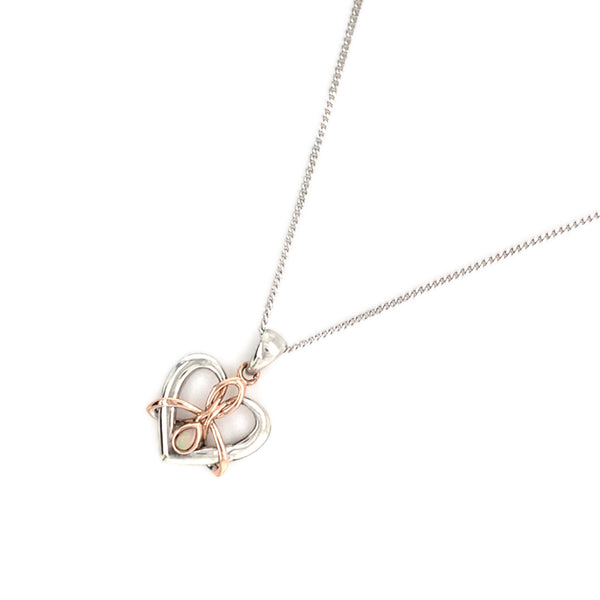 CLOGAU Silver Heart Shaped Pendant