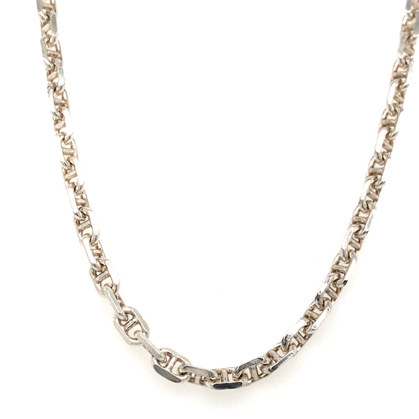Pre-owned silver 20" Anchor link neck chain