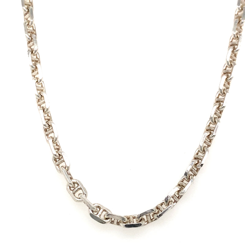 Pre-owned silver 20" Anchor link neck chain