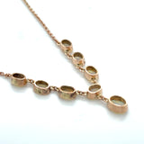 Pre-owned 9ct gold Opal set necklace