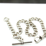 Pre-owned silver 1/2 albert chain