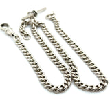 Pre-owned Silver Curb Link Albert