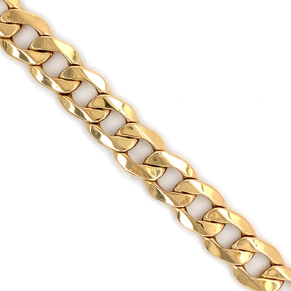 9ct Gold Hollow Curb Link Bracelet