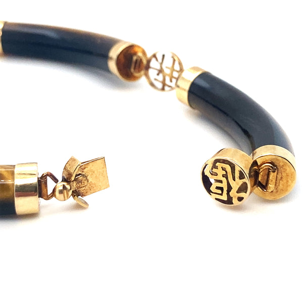 Tigerseye Tube Panel Bracelet