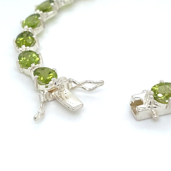 Peridot Line Bracelet