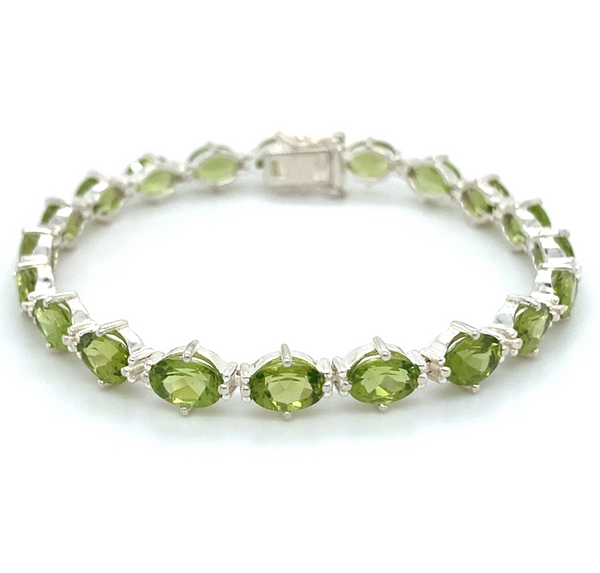 Peridot Line Bracelet