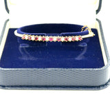Pre-owned bangle Ruby & Cultured Pearl set