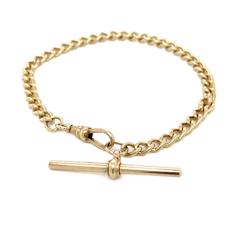 9ct Gold T-Bar Bracelet