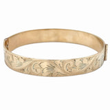 Hand Engraved Hinged Bangle