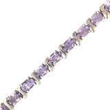 Silver Amethyst Bracelet