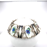 Pre-owned silver enamel bracelet by Ivar T Holth