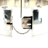 Pre-owned silver hinged bangle