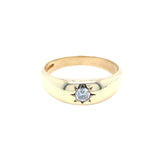 Pre-owned Diamond set Gypsy ring